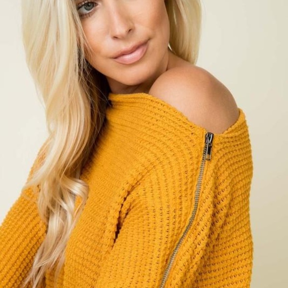 Dark Orange Oversized Zipper Top Cute and SASSY - Picture 6 of 6